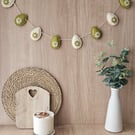 Sage and Cream Egg Garland