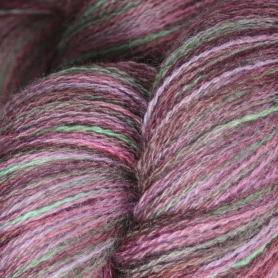 RESERVED: Erica Cinerea - Bluefaced Leicester laceweight yarn