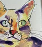 Innocent Cat - original watercolour based on the game 'The Minister's Cat' - Image 5