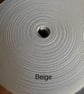 5 meters 1" (25mm) beige cotton bias binding 