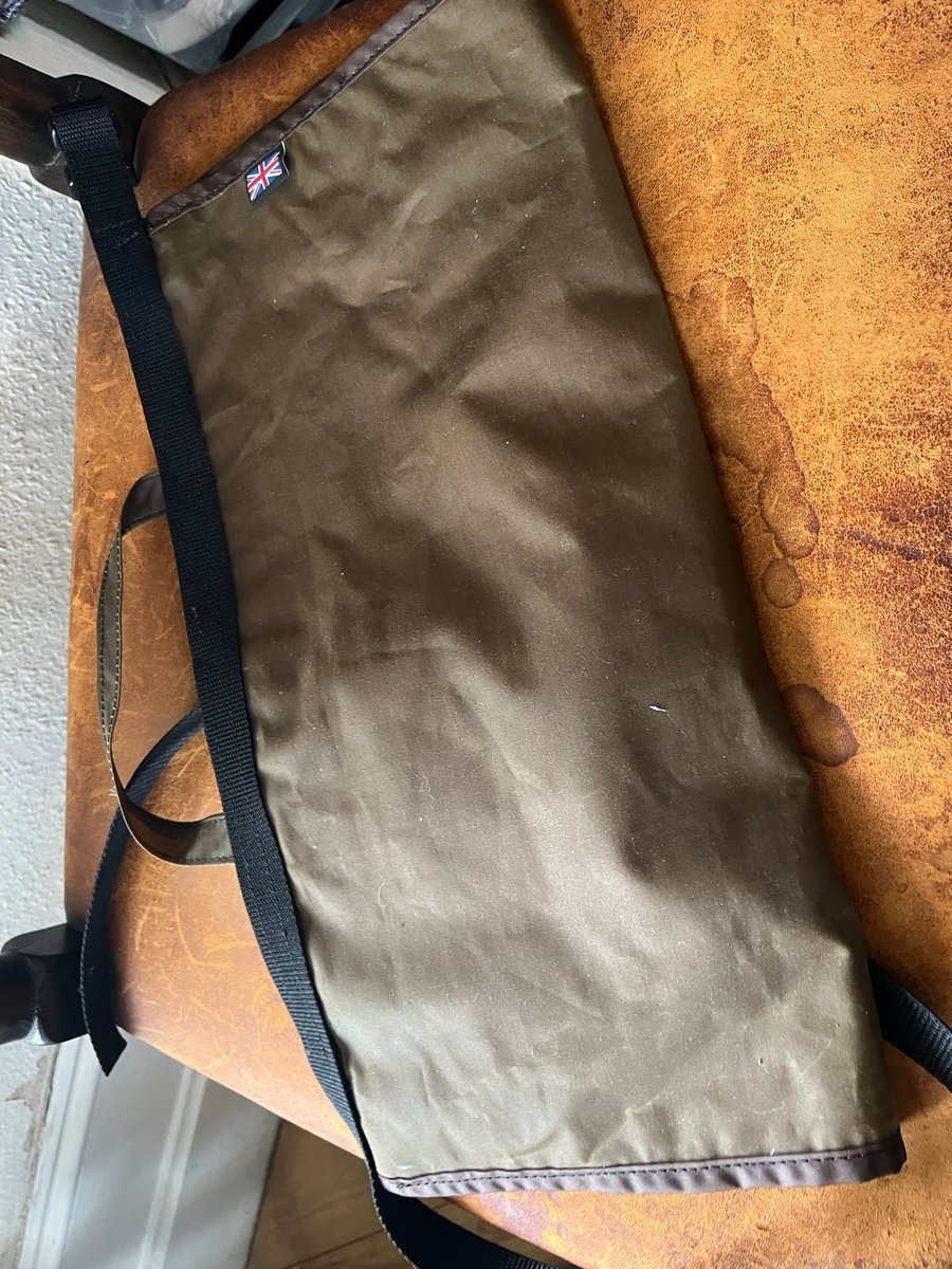 Wax cotton work apron