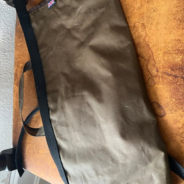 Wax cotton work apron