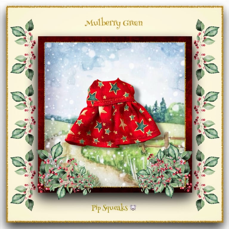 Pip Squeaks Christmas Stars Dress 