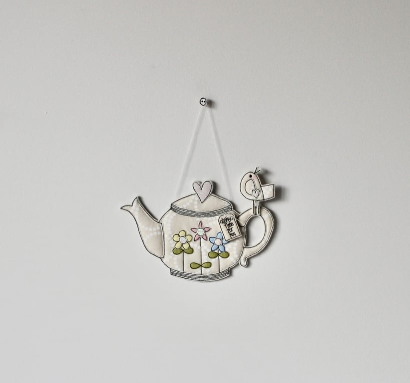 'Always Time for Tea' - Teapot Hanging Decoration
