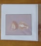 Pears Print from Original Photogram - White Blank Greeting Card with Envelope - Image 1