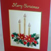 Beautiful quilled Christmas card with quilling 