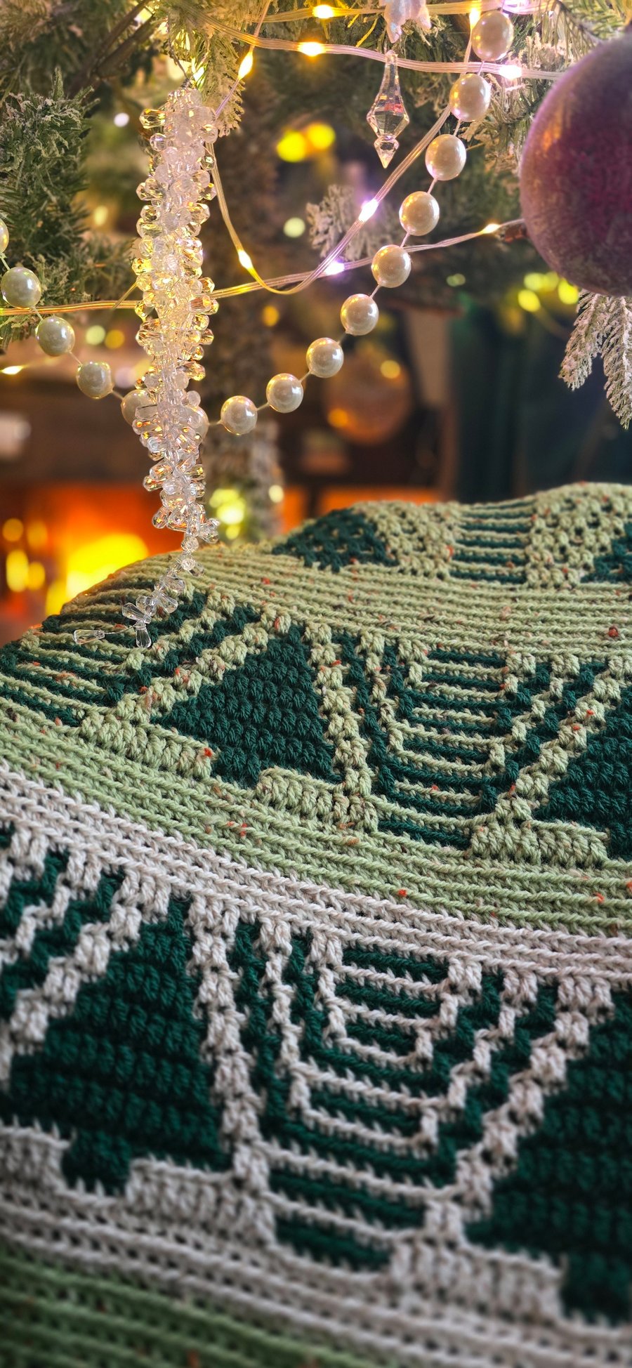 Christmas trees blanket