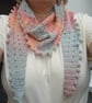 Crochet triangle scarf 