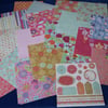 Bundle of 80 sheets 6x6" printed papers, asstd designs 