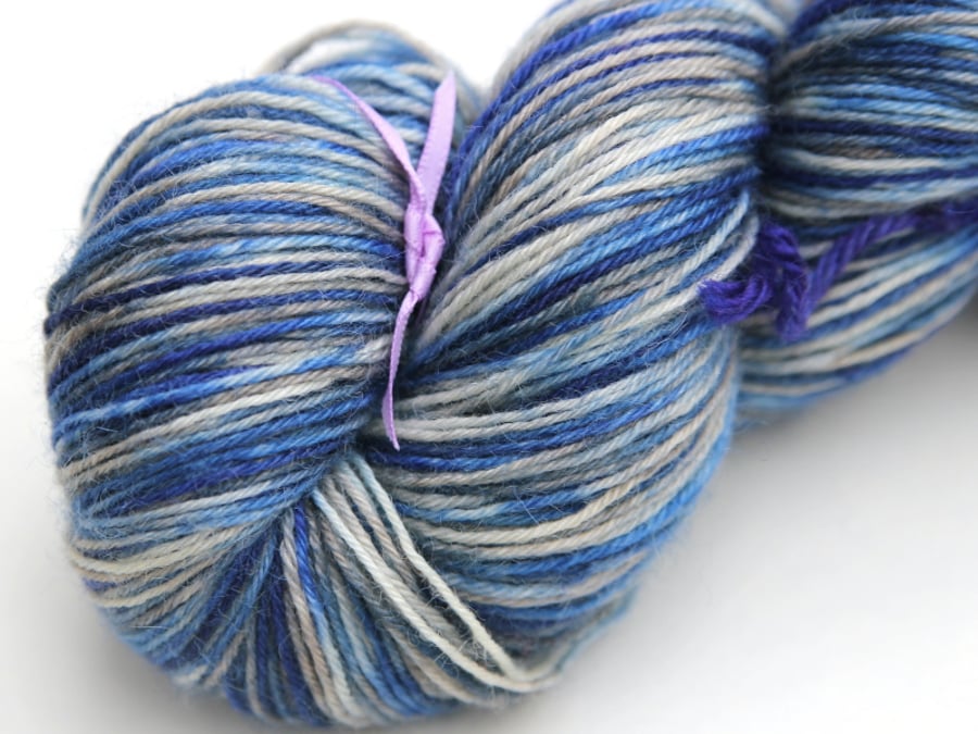 SECOND: Snow Corrie Superwash Bluefaced Leicester 4-ply yarn