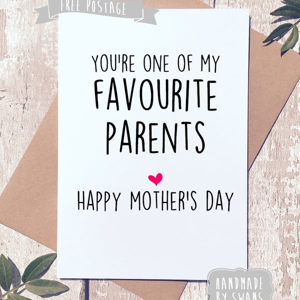 Mother's day card - Favourite parent