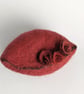 Pod purse: Felted wool purse - red - Image 4