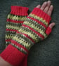 Fingerless Gloves - Hand Knitted - Woodpecker 