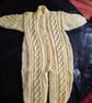 Hand knit baby all in one romper - Image 1
