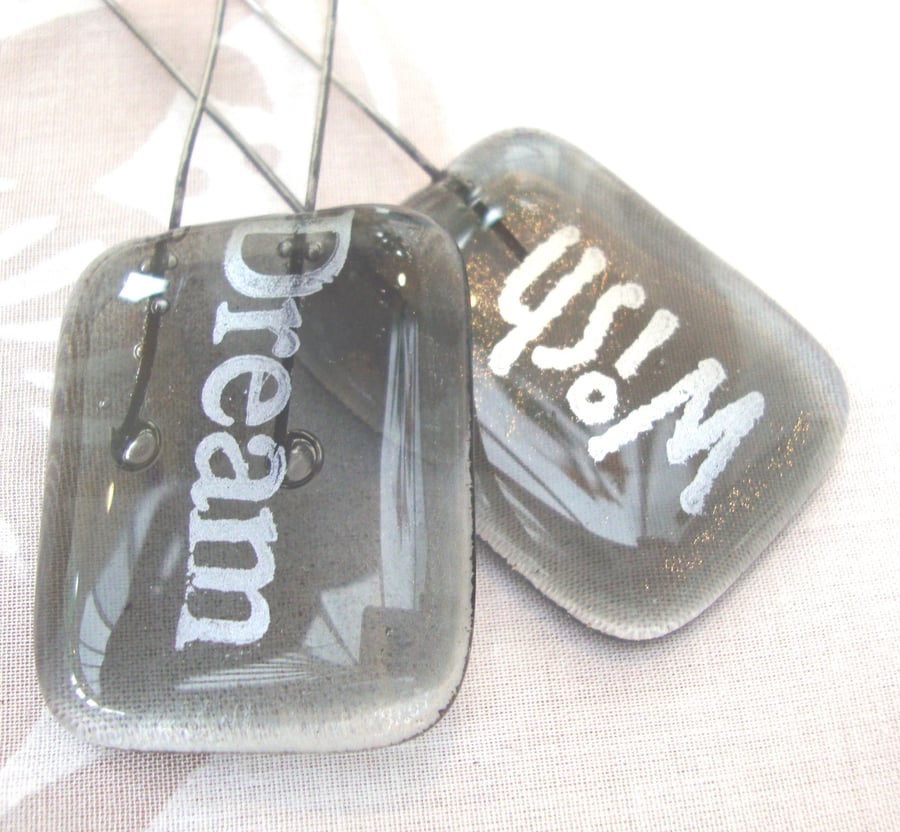fused glass hangers