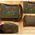 Harris Tweed Machair designed crossbody bag