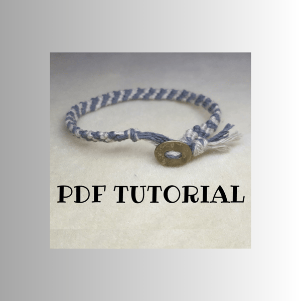 Candy Stripe Macrame Bracelet Tutorial - macrame tutorial - craft making