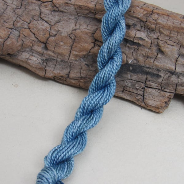 15m Natural Dye Indigo Blue Cotton Perle 5 Thread Floss