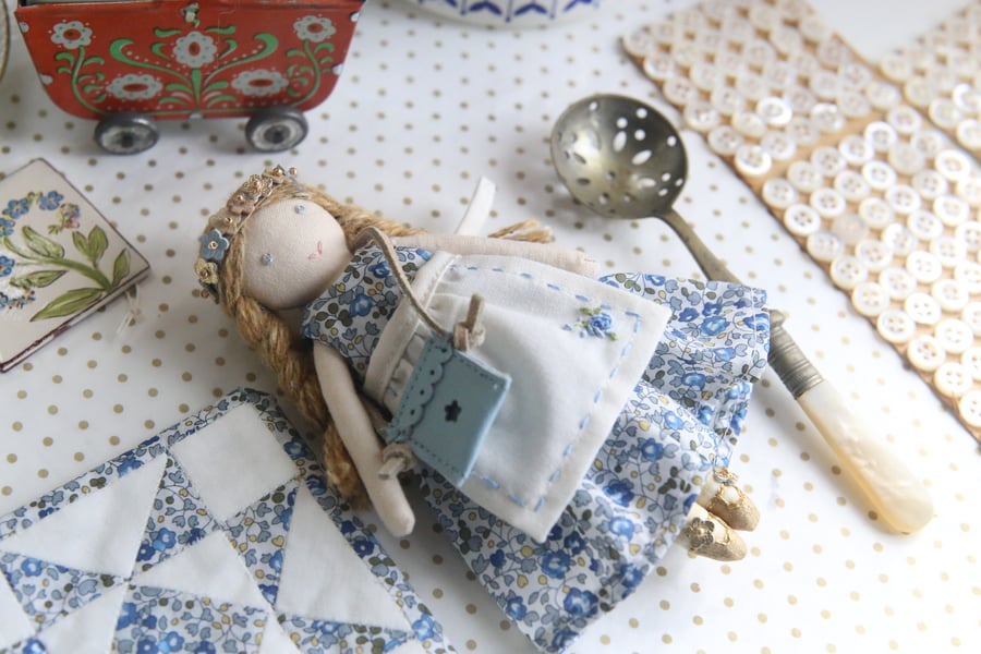 Little Heirloom Doll & quilt - Liberty Eloise