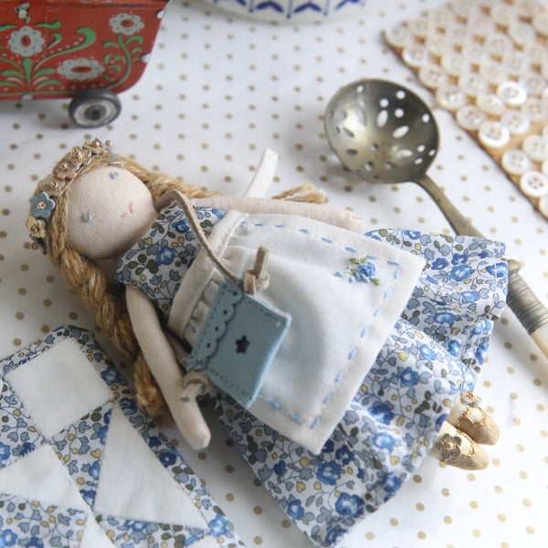 Little Heirloom Doll & quilt - Liberty Eloise