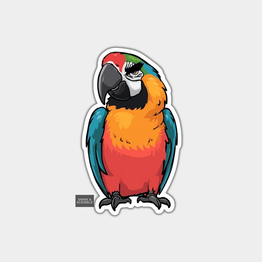 Funny Vinyl Sticker For Adults - Parrot
