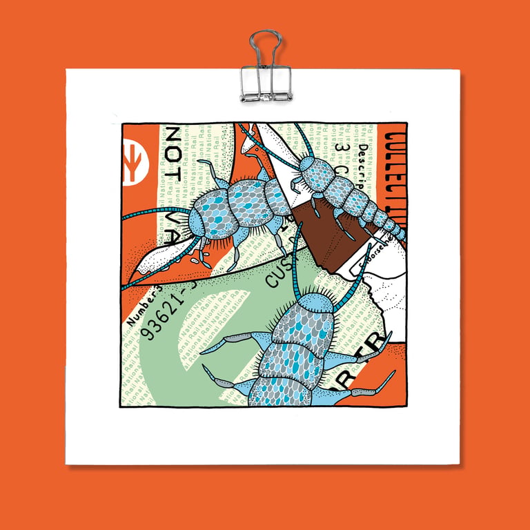 Advance Single for three Silverfish (a mini British Transport dystopia) - Giclee