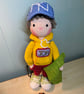 Crocheted Boy Doll. Amigurumi Doll for Collectors over 14. Basketball Player. - Image 4
