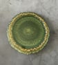 Resin Drusy Edge Tray – Green & Gold Trinket Dish