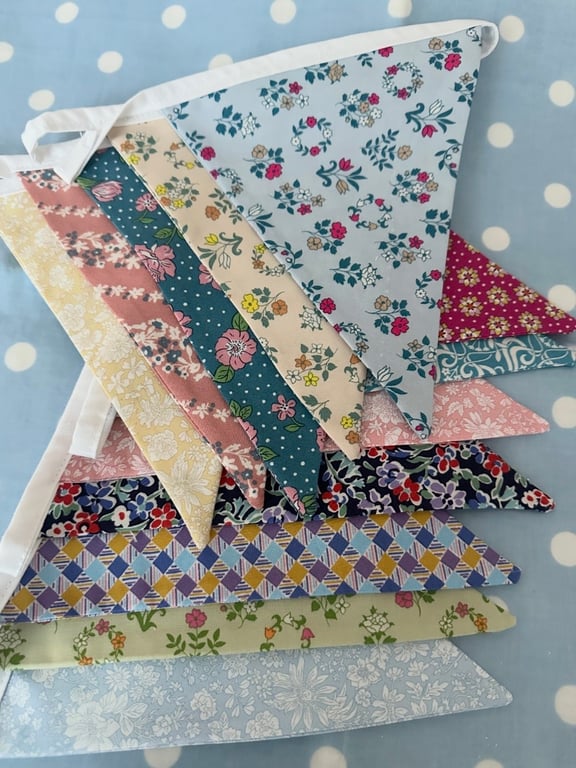 Liberty Fabric Bunting, Banner, 