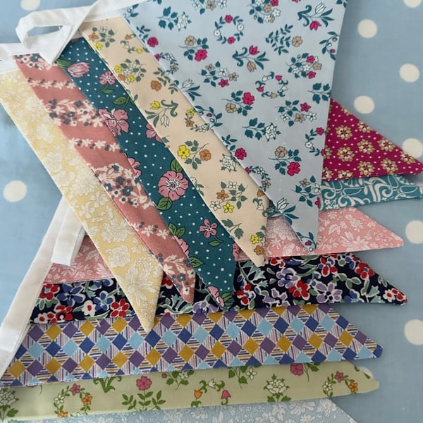 Liberty Fabric Bunting, Banner, 