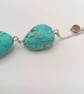 Bracelet with Turquoise Nugget Beads and Chain, Summer Bracelet, Gift for Her - Image 4
