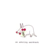 an adoring aardvark - handmade valentine's day card