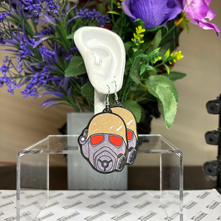 NCR Ranger earrings. Fallout Jewellery Video Game Accessories