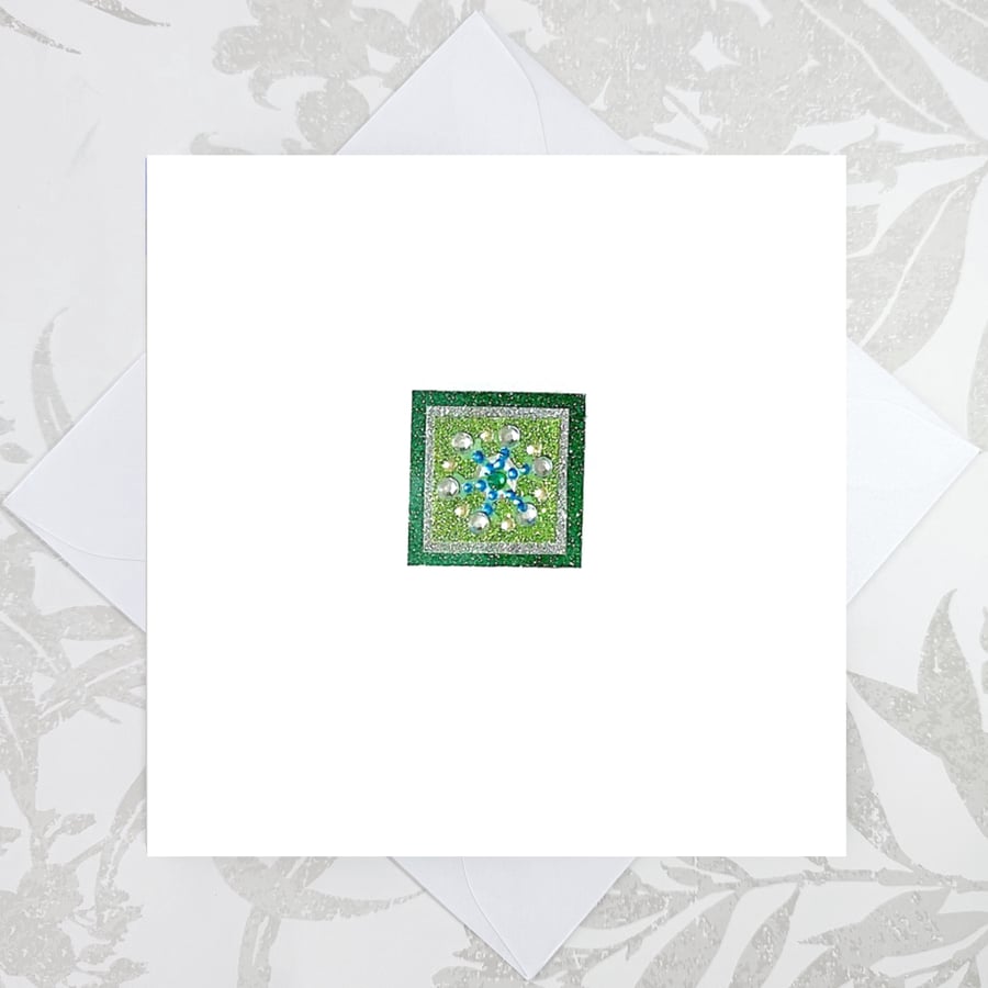 Snowflake birthday card - winter