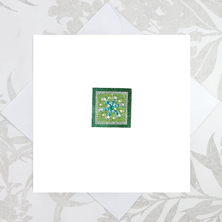 Snowflake birthday card - winter