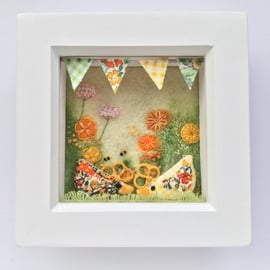 Shadow box frame Square  'Geraldine and Alice'