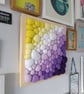 Purple Yellow Felt Wall Art - Abstract Diagonal Blobs - Image 3