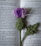 Thistle Flower Crochet Bookmark (frost colour palette) - Image 5