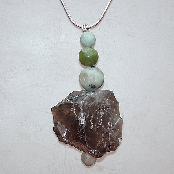 Smokey Jade Pendant.