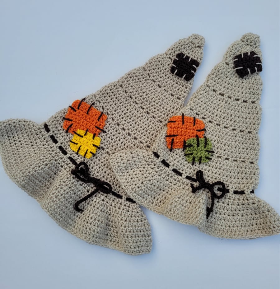 collar pattern twisted witch hat crochet pattern