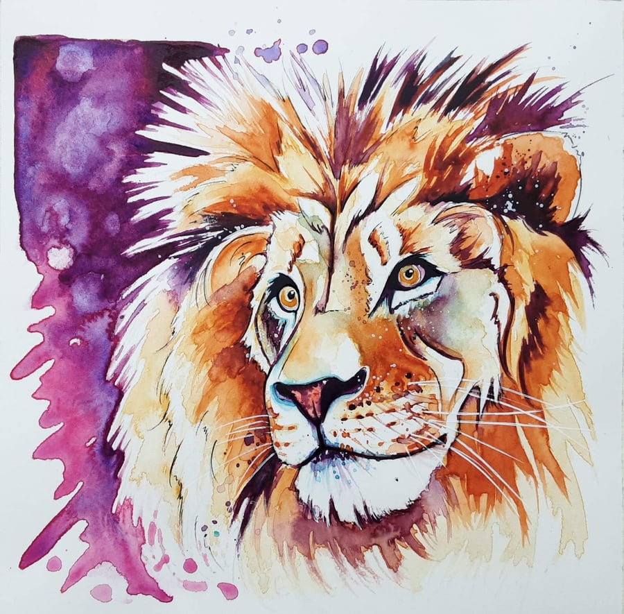 Lion Watercolour