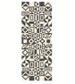 268D - Geometry Cross Stitch Pattern: Alexander Girard Tribal Art ORANGE RED - Image 4