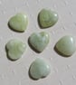 6 Green Jade Solid Gemstone Polished Hearts - 20mm - Chakra Crafting - Image 2