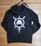 SIZE MEDIUM SWORDPUNK Cross Neck Hoodie 