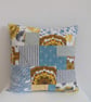 Patchwork cushion zero waste project using man's shirt - Image 5