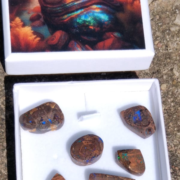Boulder Opal Matrix loose stones polished 