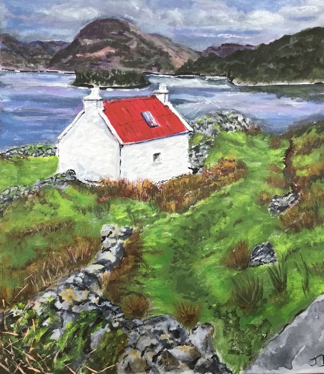Giclee print of 'Scottish Croft' painting