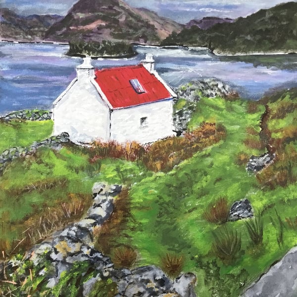 Giclee print of 'Scottish Croft' painting