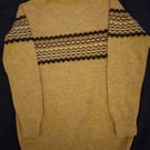 Adult jumper with fairisle round the chest, made to order
