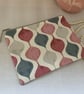 Zipped Purses, Pouch, Small Cosmetic Bag, Accessory Purse, Geometric